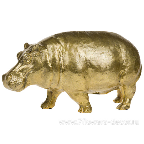 Фигурка Бегемот (металл), 38х17хH8,21 см - фото 1