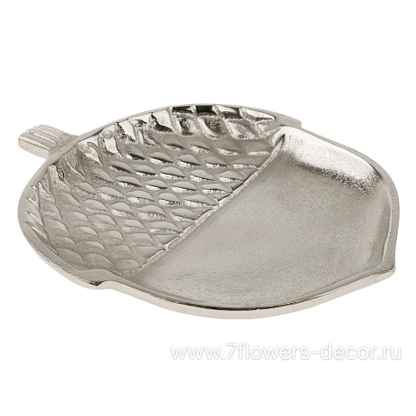 Блюдо декоративное Желудь (металл), 21x17xH2 см - фото 1