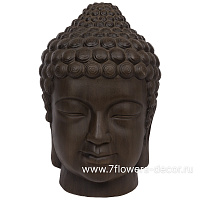 Фигура Nobilis Marco "Plain antique brown Buddha Head" (файкостоун), 41x36xH54,5 см - фото 1