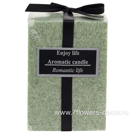 Свеча квадрат (парафин), 7x7xH10 см - фото 1