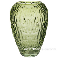 Ваза "Линда" (стекло), D14xH20 см, с декоративной текстурой - фото 1