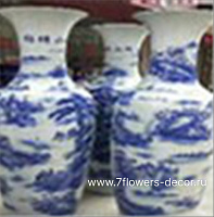 Ваза "Шинаузри Королевский синий" (керамика), H140 см - фото 1