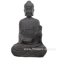 Фигура Nobilis Marco "Plain antique grey Buddha", 60х51хH90 см - фото 1