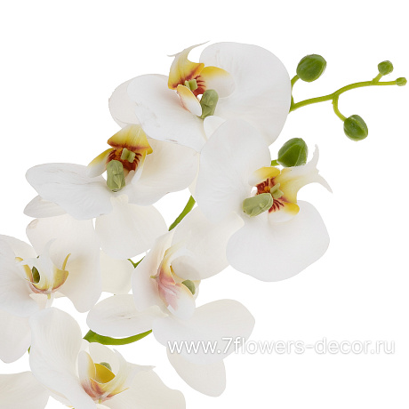 Цветок искусственный  с силиконовым покрытием Фаленопсис, 94 см - фото 2