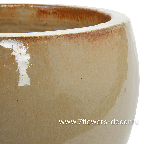 Кашпо Nobilis Marco Cream Round (керамика), D28хH23,5 см - фото 2
