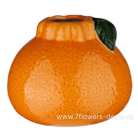 Ваза Апельсин (керамика), D10,5xH9 см - фото 1