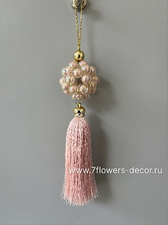 Елочная игрушка Кисточка (пластик, ткань), D5xH19 см - фото 1