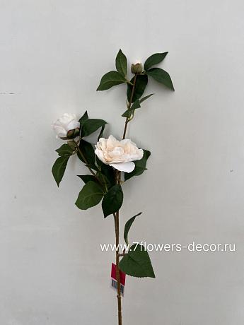 Цветок искусственный Камелия, H85 см - фото 1