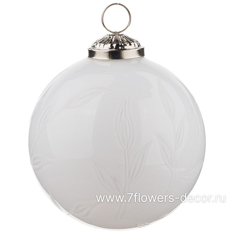 Елочная игрушка Шар (стекло), D10 см - фото 1