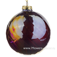 Елочная игрушка "Шар" (стекло), D10 см - фото 1