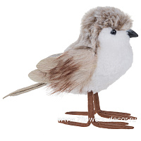 Фигура "Птица" (иск. мех), 14x6,5xH12 см - фото 1