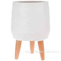 Кашпо (керамика), D25х25хН35 см - фото 1
