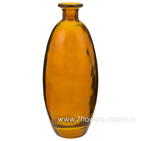 Ваза бутылочная Йодная С4635 (стекло), D9xH21,5 см - фото 1