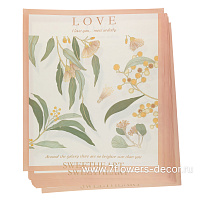 Бумага подарочная "Sweetheart", 58х50 см,80 г/м2, набор (10 шт) - фото 1