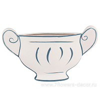 Кашпо "Санторини" (керамика), 28x5,5xH16 см - фото 1