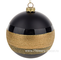 Елочная игрушка "Шар" (стекло), D12 см - фото 1