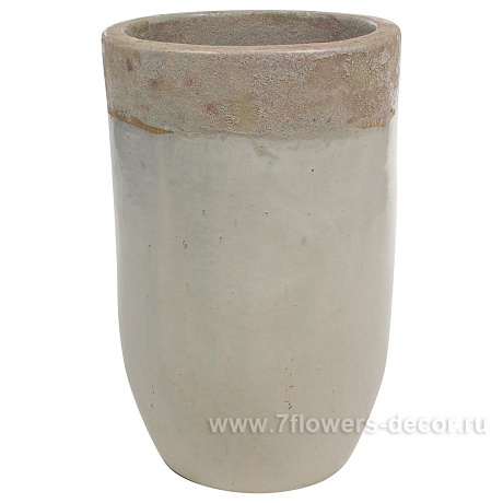 Кашпо Nobilis Marco White beach Vase (керамика), D41хН63 см - фото 1