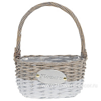 Корзина плетеная (ива), 23x16xH12/23 см - фото 1