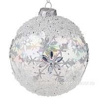 Елочная игрушка "Шар" (стекло), D10 см - фото 1