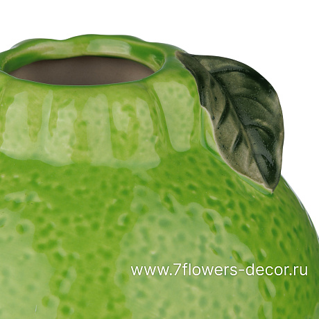 Ваза Лайм (керамика), D10,5xH9 см - фото 2