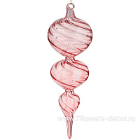 Елочная игрушка "Калабаш" (стекло), 7,5xH23 см - фото 1