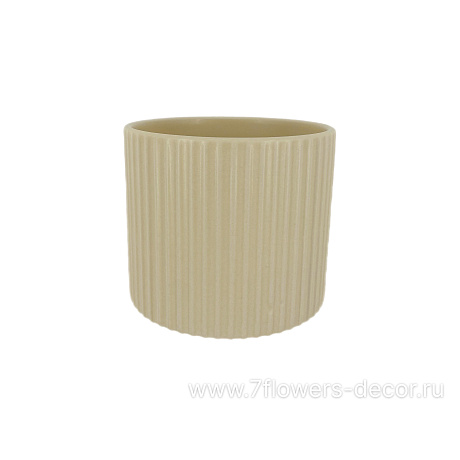 Кашпо Slats (керамика), D12xH11 см - фото 1