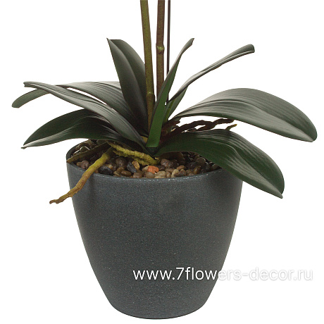 Растение искусственное Фаленопсис в кашпо, H65 см - фото 3