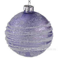 Елочная игрушка "Шар" (стекло), D8 см - фото 1