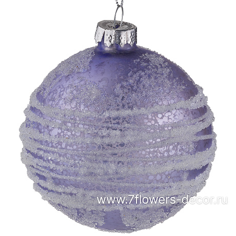 Елочная игрушка Шар (стекло), D8 см - фото 1