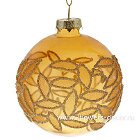 Елочная игрушка "Шар" (стекло), D8 см - фото 1