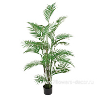 Растение искусственное "Пальма Дипсис" в кашпо, 22 листа, H120 см - фото 1