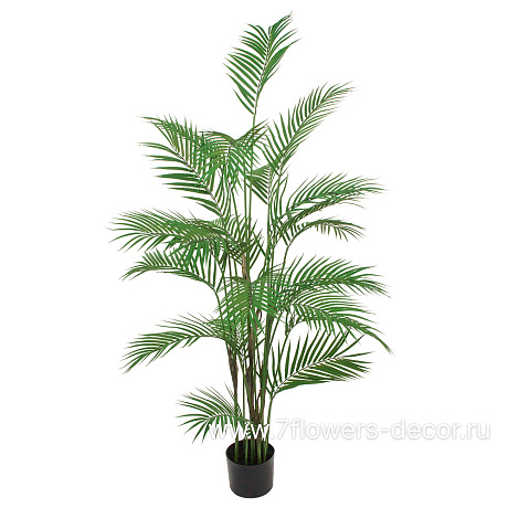 Растение искусственное Пальма Дипсис в кашпо, 22 листа, H120 см - фото 1
