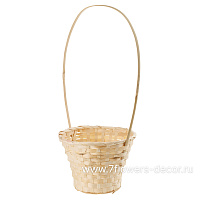 Корзина плетеная (бамбук), D23xH17/53 см - фото 1