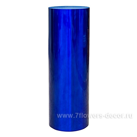 Кашпо Superline Pilaro On ring transparent blue, D30xH90см