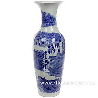 Ваза "Шинаузри Королевский синий" (керамика), H90 см - фото 1