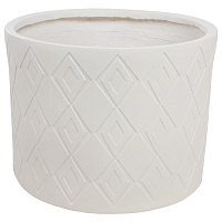 Кашпо Nobilis Marco "Brill white Cylinder" (файберглас), D38хH30 см - фото 1