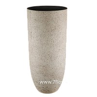 Кашпо Nobilis Marco "Stone Grey Vase" (файкостоун), D43xH98 см, с тех.горшком - фото 1