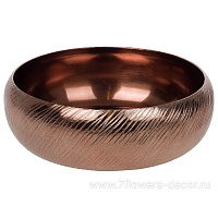 Блюдо декоративное "Smoke bright" (металл), D24,5xH8 см - фото 1