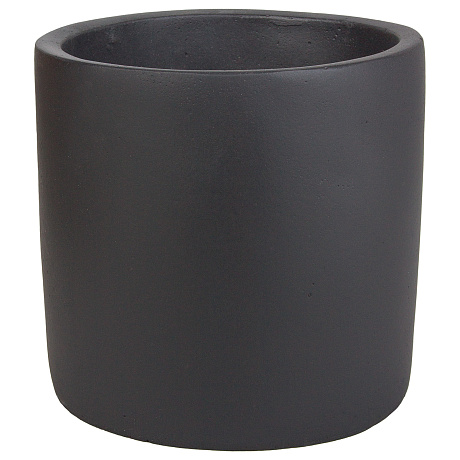 Кашпо Nobilis Marco Stone graphite Cylinder (файберклэй), D15хH15 см - фото 2