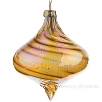 Елочная игрушка "Капля" (стекло), D10xH10 см - фото 1