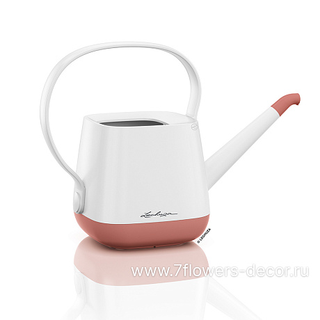 Лейка Lechuza Watering Can Yula white/pearl rose semi-gloss (пластик), 1,7 л - фото 1
