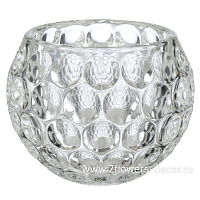Ваза "Crystal sphere" (стекло), D8xH10 см - фото 1