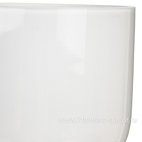 Ваза White (стекло), D12xH50 см - фото 2