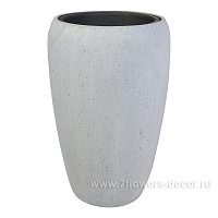 Кашпо полистоун "Pmc-gray Vase", D32хH51 см с тех.горшком - фото 1
