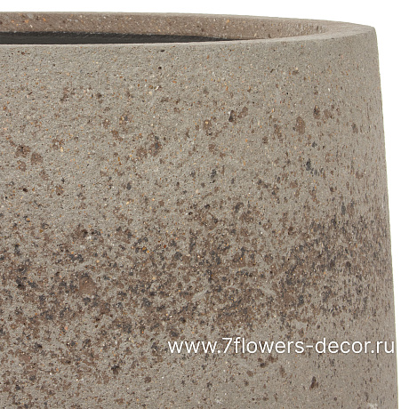 Кашпо Nobilis Marco Plain grey stone Jar (файкостоун), D53,5хH48 см - фото 2
