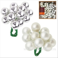 Елочная игрушка "Шар на проволоке" (стекло), D2 см, набор (144 шт) - фото 1