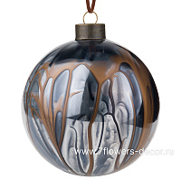 Елочная игрушка "Шар" (стекло), D10 см - фото 1