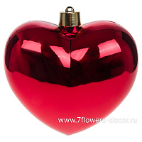 Елочная игрушка "Сердце" (пластик), H30 см - фото 1