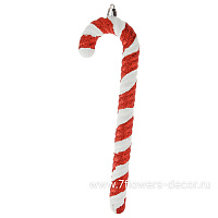 Елочная  игрушка "Карамельная трость" (пластик), H25 см - фото 1