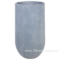 Кашпо Nobilis Marco "Stone grey Jar" (файберглас), D40,5хH80 см - фото 1